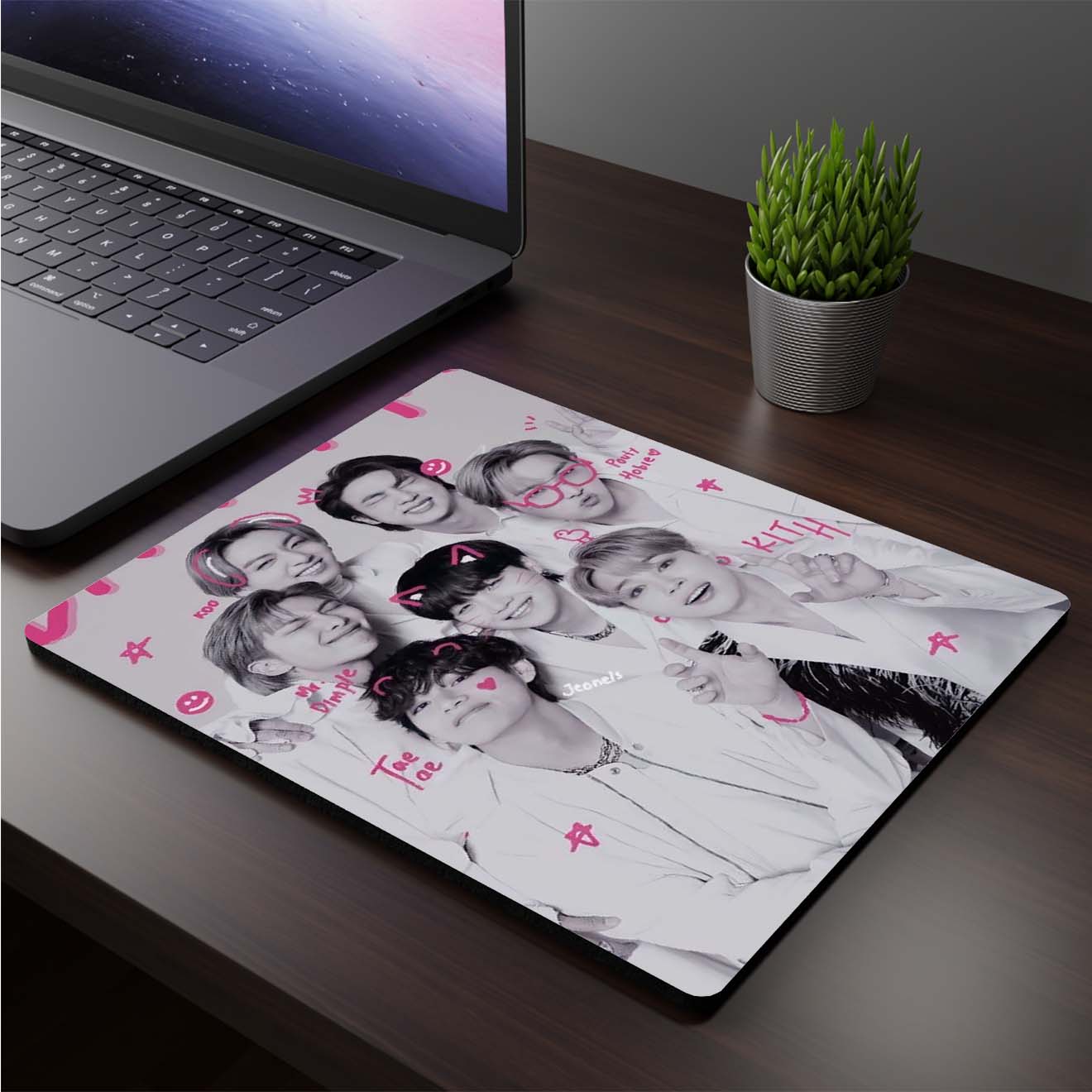 Mousepad cuadrado de BTS