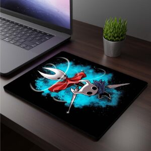 Mousepad cuadrado de Caballero y Hornet - Hollow Knight