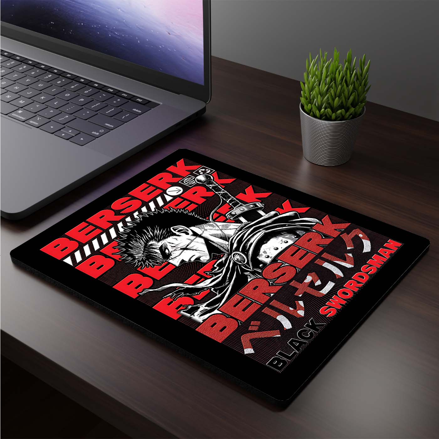 Mousepad cuadrado de Guts - Berserk