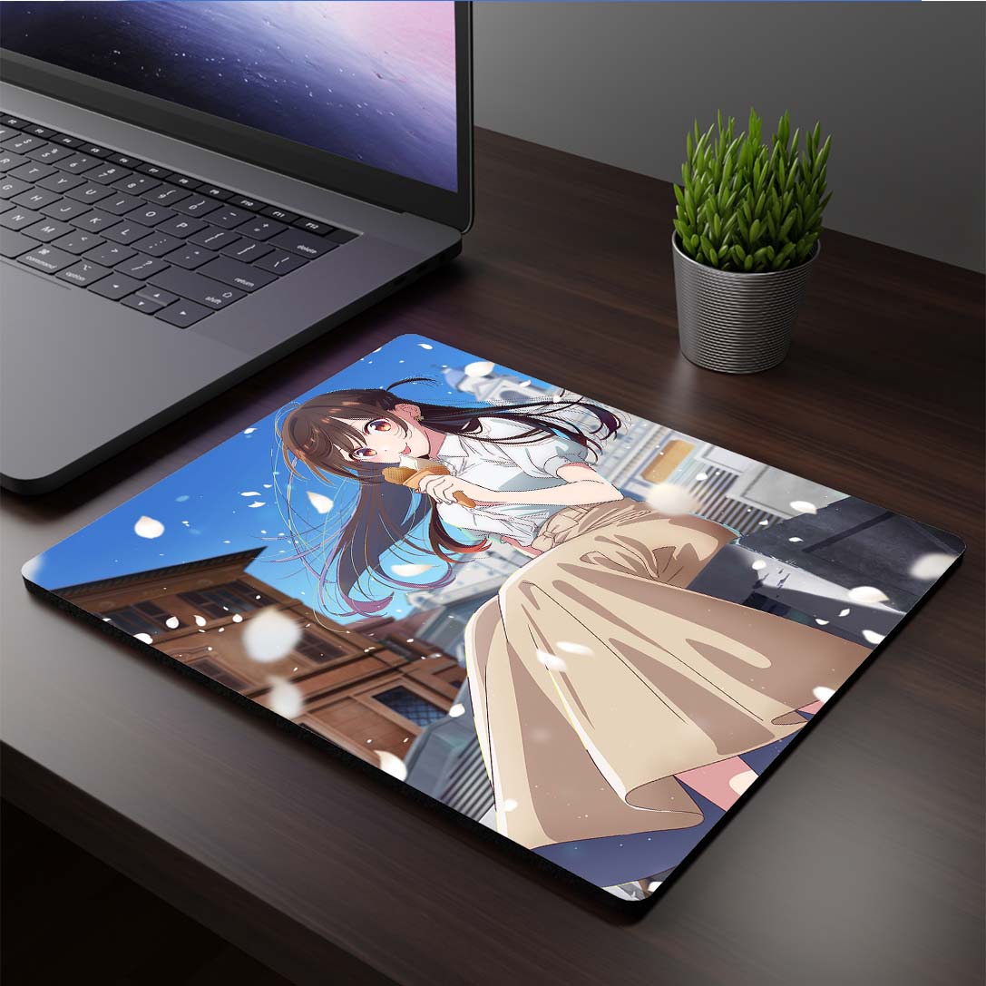 Mousepad cuadrado de Chizuru Mizuhara - Rent-a-Girlfriend