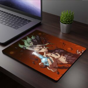 Mousepad cuadrado de Senku Ishigami - Dr. Stone