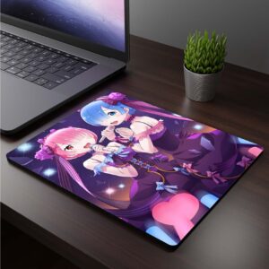 Mousepad cuadrado de Rem y Ram - Re:Zero
