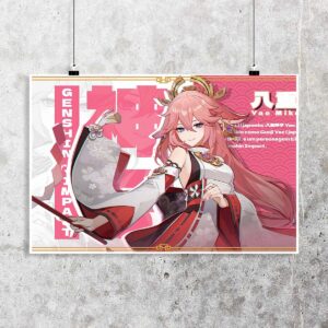 Poster de Yae Miko - Genshin Impact