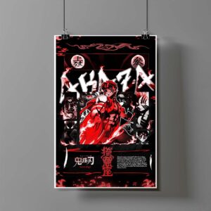 Poster de Akaza - Demon Slayer