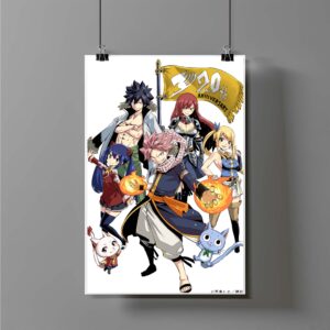 Poster de Natsu Dragneel y equipo - Fairy Tail