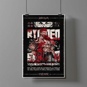 Poster de Ryomen Sukuna - Jujutsu Kaisen