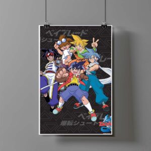 Poster de Takao y equipo - Beyblade