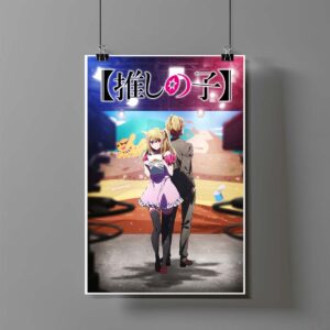 Poster de Aqua y Ruby - Oshi no Ko