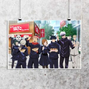 Poster de Estudiantes y Gojo - Jujutsu Kaisen