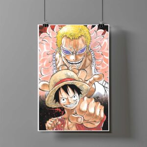 Poster de Luffy y Doflamingo - One Piece