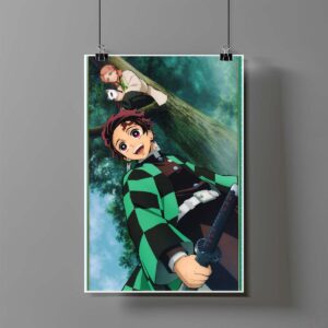 Poster de Tanjiro y Sabito - Demon Slayer