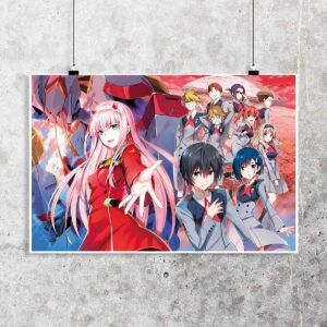 Poster de Zero Two y Hiro - Darling in the Franxx
