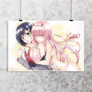 Poster de Zero Two y Ichigo - Darling in the Franxx