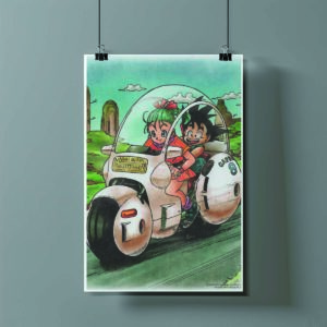 Poster de Goku y Bulma - Dragon Ball