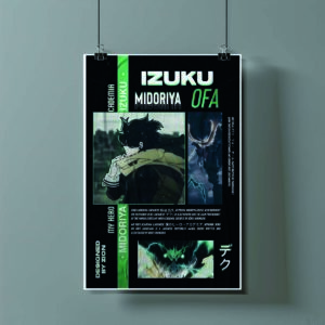 Poster de Izuku Midoriya - My Hero Academia