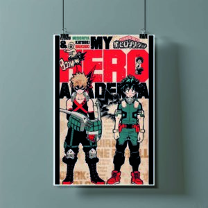 Poster de Izuku Midoriya y Katsuki Bakugo - My Hero Academia