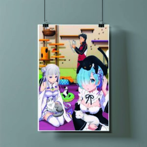 Poster de Emilia y Rem - Re:Zero