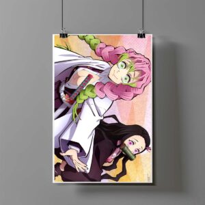 Poster de Mitsuri Kanroji y Nezuko Kamado - Demon Slayer
