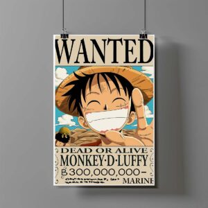 Poster de Monkey D. Luffy Wanted - One Piece