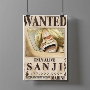 Poster de Sanji Wanted - One Piece