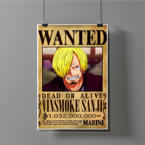 Poster de Sanji Wanted - One Piece