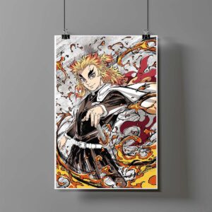 Poster de Kyojuro Rengoku - Demon Slayer