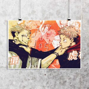 Poster de Yuji Itadori y Sukuna - Jujutsu Kaisen