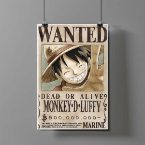 Poster de Monkey D. Luffy Wanted - One Piece