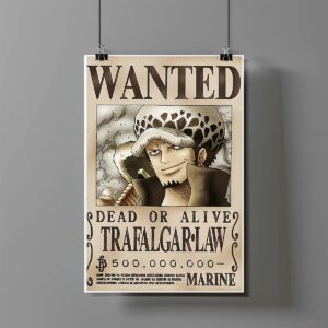 Poster de Trafalgar Law Wanted - One Piece