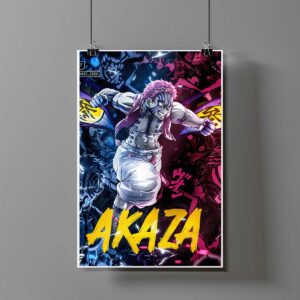 Poster de Akaza - Demon Slayer