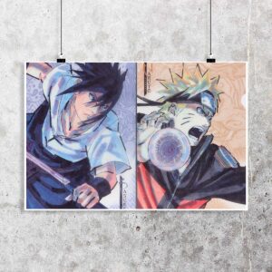 Poster de Sasuke y Naruto - Naruto Shippuden