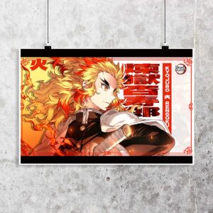 Poster de Kyojuro Rengoku - Demon Slayer