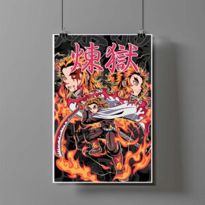 Poster de Kyojuro Rengoku - Demon Slayer
