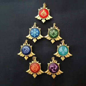 Llavero visiones Monstadt Genshin impact