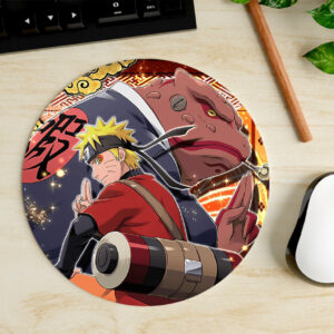 Mousepad Circular de Naruto Uzumaki - Naruto Shippuden