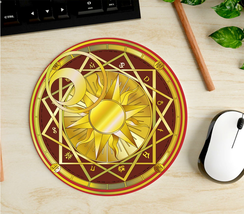 Mousepad Circular de Círculo Mágico de la Estrella - Cardcaptor Sakura