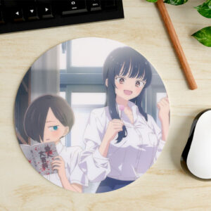 Mousepad Circular de Anna Yamada y Kyotaro Ichikawa - Boku no Kokoro no Yabai Yatsu