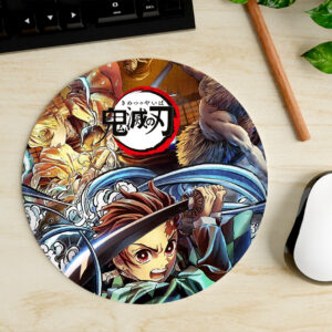 Mousepad Circular de Tanjiro Kamado - Kimetsu no Yaiba
