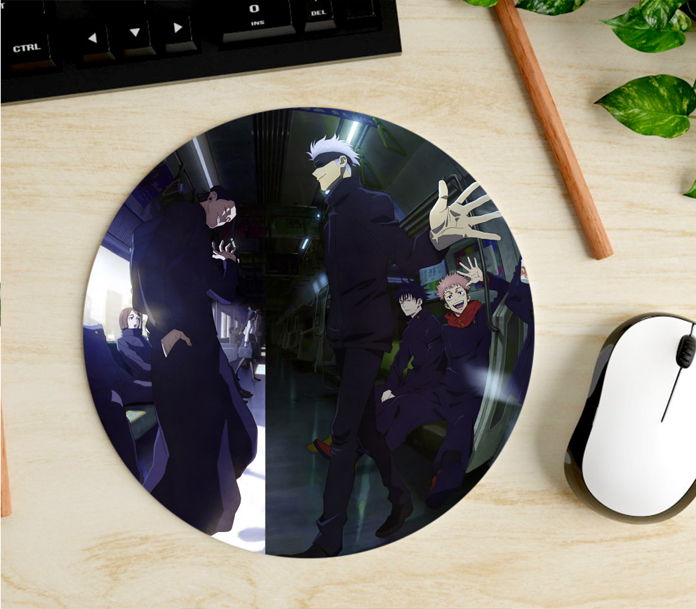 Mousepad Circular de Gojo y Geto - Jujutsu Kaisen
