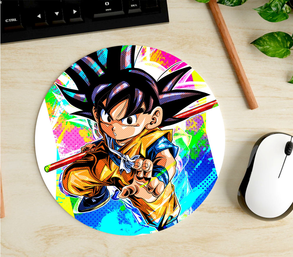 Mousepad Circular de Goku - Dragon Ball