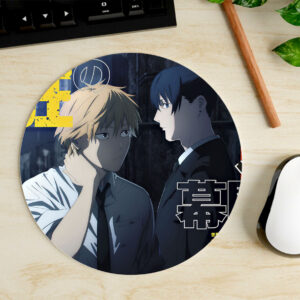 Mousepad Circular de Denji y Aki - Chainsaw Man