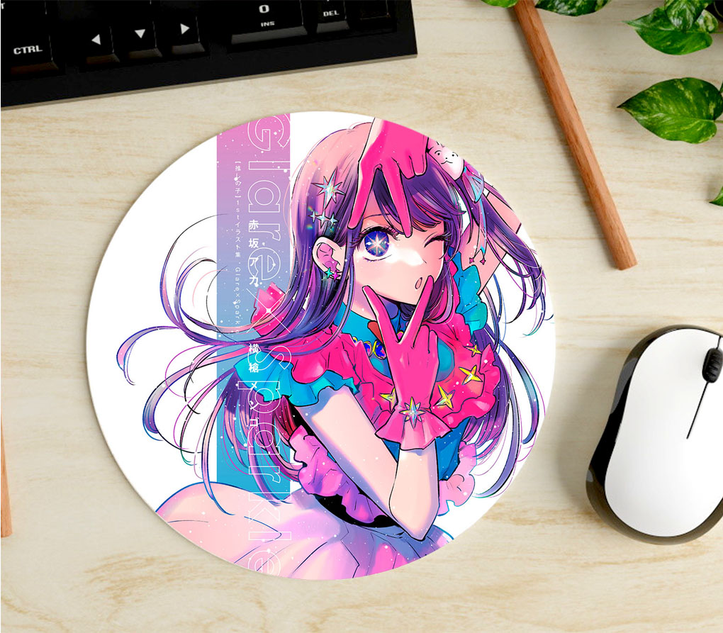 Mousepad Circular de Ai Hoshino - Oshi no Ko