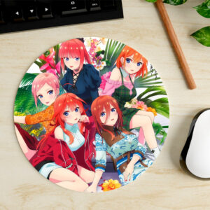 Mousepad Circular de Hermanas Nakano - Gotoubun no Hanayome