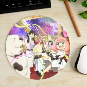 Mousepad Circular de Familia Forger - Spy x Family