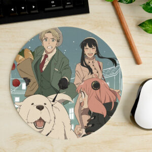 Mousepad Circular de Familia Forger - Spy x Family