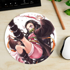 Mousepad Circular de Nezuko Kamado - Kimetsu no Yaiba