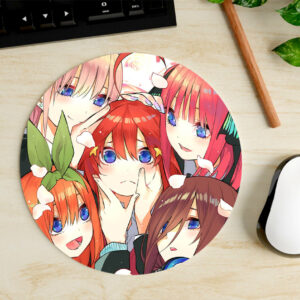 Mousepad Circular de Hermanas Nakano - Gotoubun no Hanayome