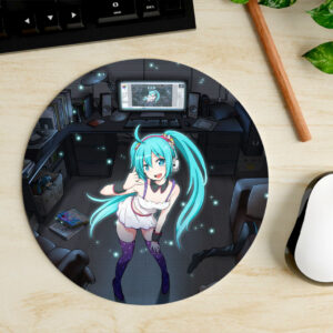 Mousepad Circular de Hatsune Miku - Vocaloid
