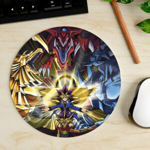 Mousepad Circular de Yami Yugi y Dioses Egipcios - Yu-Gi-Oh!