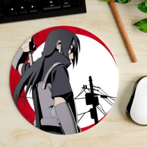 Mousepad Circular de Itachi Uchiha - Naruto Shippuden